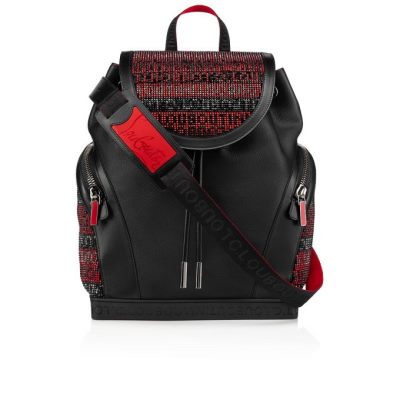 Mochilas Explorafunk S Christian Louboutin Hombre - Negros/Rojos - 1200559CN1H